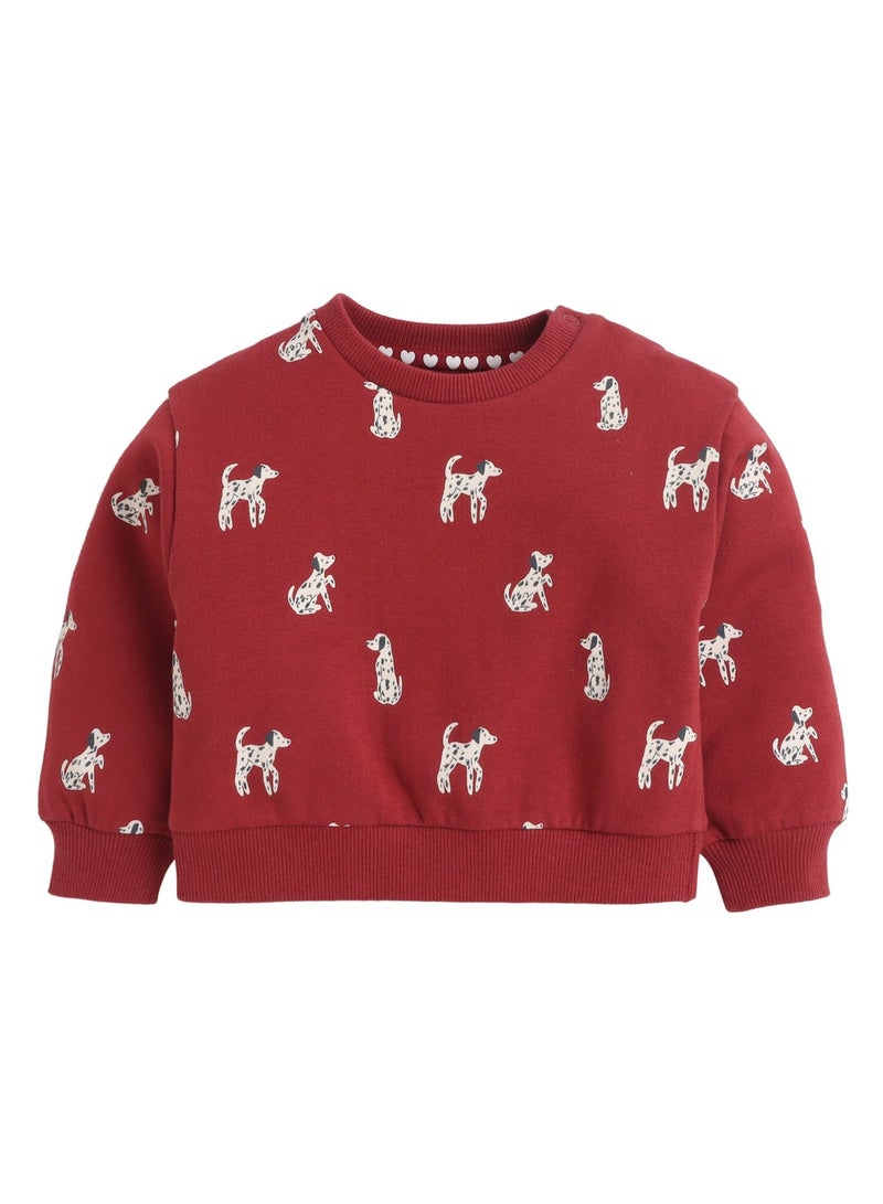 Dirkje Girls All-Over Print Sweatshirt & Jogger Co-Ord Set - Image 4