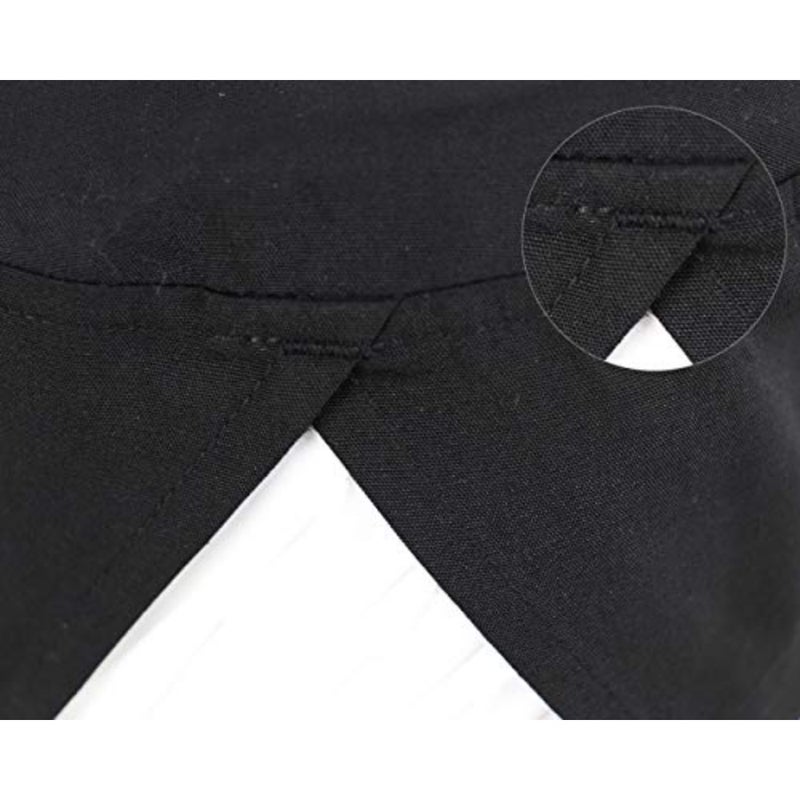 Unisex Adjustable Scrub Cap for Healthcare Settings, Cotton Blend with Black Color and Moisture-Wicking Sweatband - Image 4