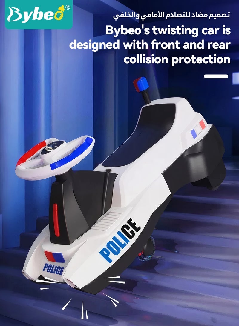 بيبو سيارة ركوب للأطفال، سيارة أرجوحة ممتدة للأطفال، سيارات أطفال سحرية للأولاد والبنات، ألعاب ركوب للأطفال الصغار، مع عجلات صامتة، وإضاءة، وموسيقى، ومسند ظهر، للركوب مع الوالدين - Image 5