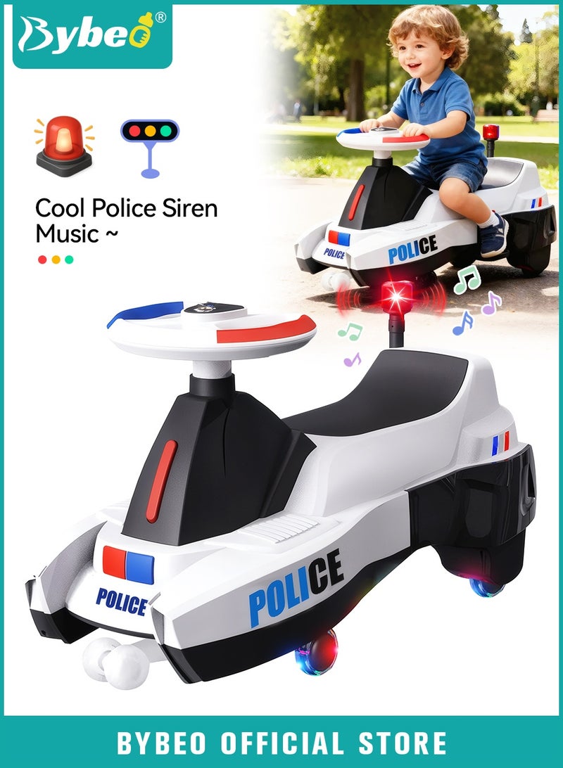 بيبو سيارة ركوب للأطفال، سيارة أرجوحة ممتدة للأطفال، سيارات أطفال سحرية للأولاد والبنات، ألعاب ركوب للأطفال الصغار، مع عجلات صامتة، وإضاءة، وموسيقى، ومسند ظهر، للركوب مع الوالدين - Image 1