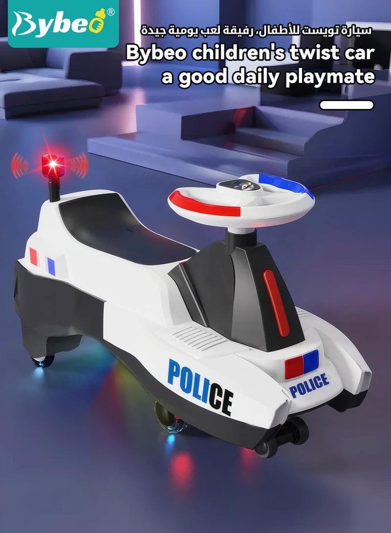 بيبو سيارة ركوب للأطفال، سيارة أرجوحة ممتدة للأطفال، سيارات أطفال سحرية للأولاد والبنات، ألعاب ركوب للأطفال الصغار، مع عجلات صامتة، وإضاءة، وموسيقى، ومسند ظهر، للركوب مع الوالدين - Image 2