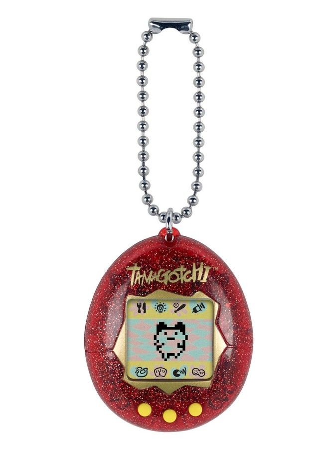 42813 Original Red Glitterfeed Care Nurturevirtual Pet With Chain For On The Go Play