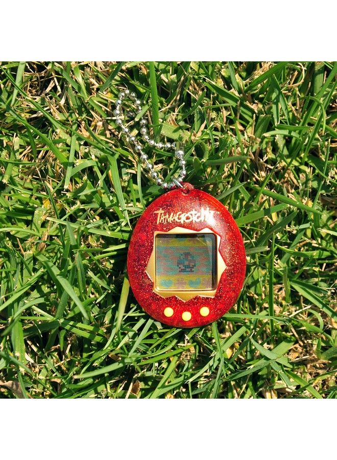 42813 Original Red Glitterfeed Care Nurturevirtual Pet With Chain For On The Go Play
