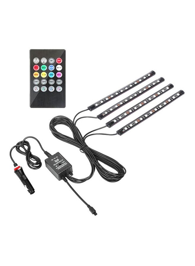 4 In 1 Car LED Light Strip With Remote