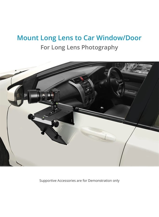 PROAIM - Keen-Eye Car Door Camera Lens Support Mount for Wildlife Photographers | for Long Lens Photography & DSLR Camera with 400mm-600mm Lenses | Offers Payload up to 10kg / 22lb (CM-KNEY-01) - Image 1