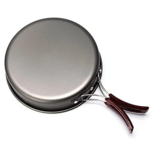 AIROKA Aluminum alloy Non-Stick Medium Frying Pan with Folding Handle for Outdoor Camping Picnic Hiking - Image 3