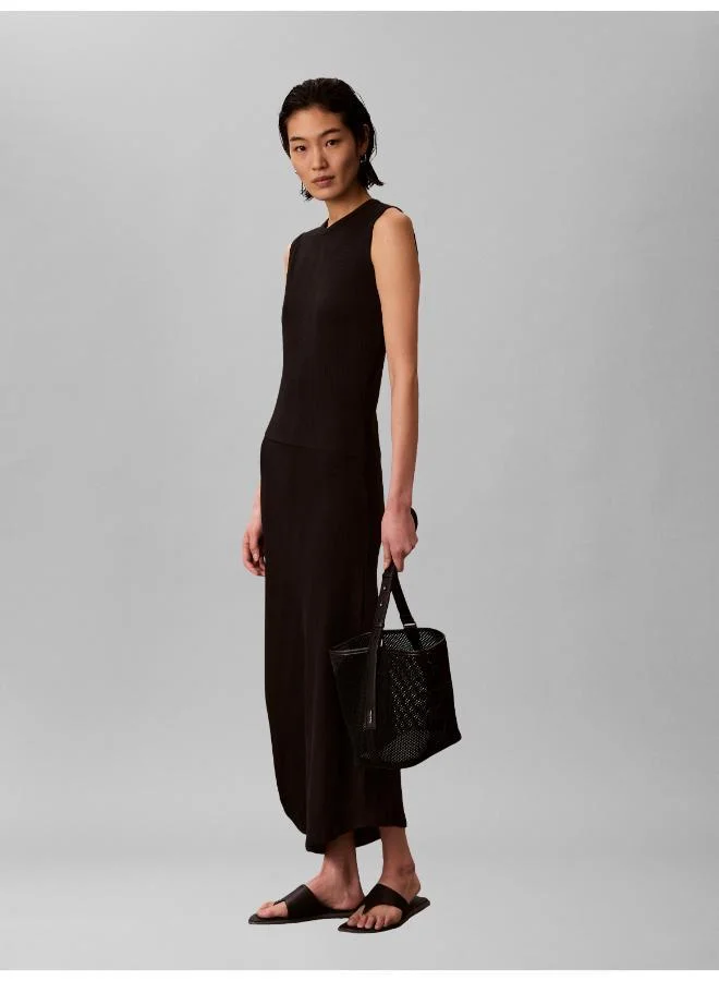 Calvin Klein  Casual Sl Varigated Rib Asym Draped Mid for Women | Best Price UAE