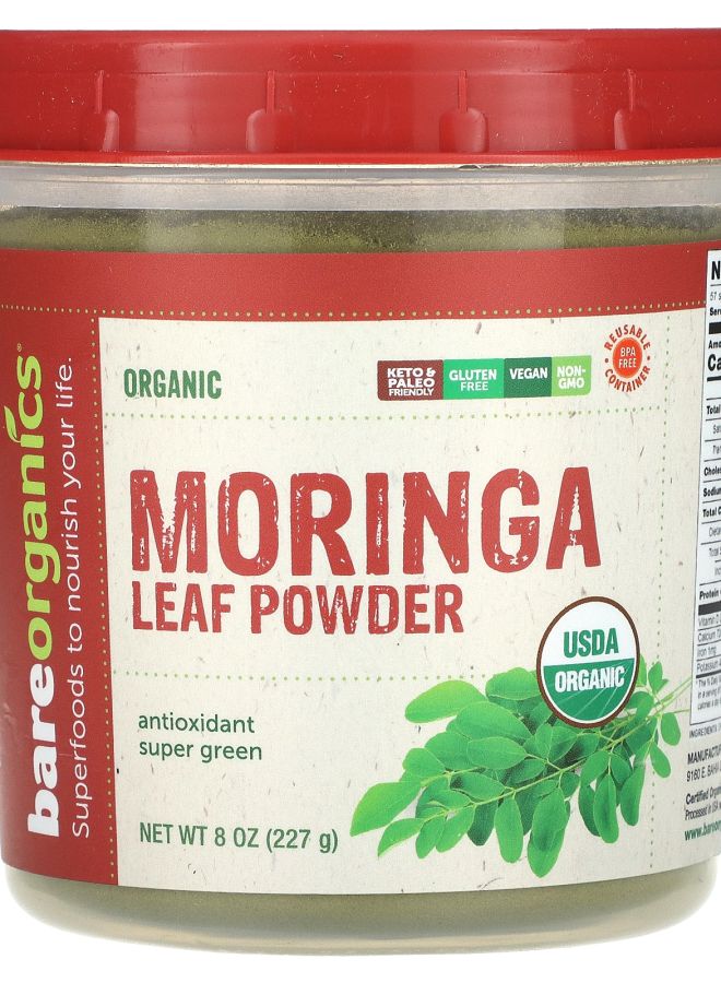 Organic Moringa Leaf Powder 8 oz (227 g)