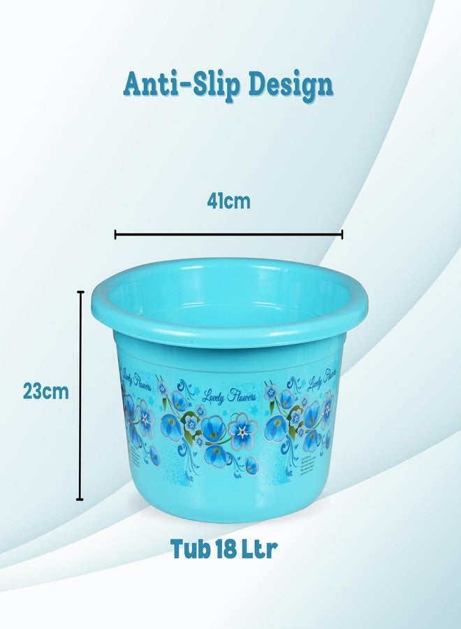 Novesto Heavy Duty,Large Capacity Plastic Bathroom Set of 10 Pieces - Cyan(Queen) - Image 3