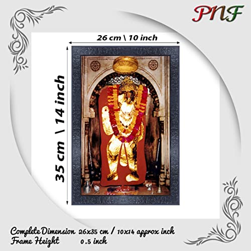 pnf Mehandipur Balaji Religious Wood Photo Frames with Acrylic Sheet (Glass) for Worship/Pooja 22617(10 * 14inch,Multicolour,Synthetic) - Image 2