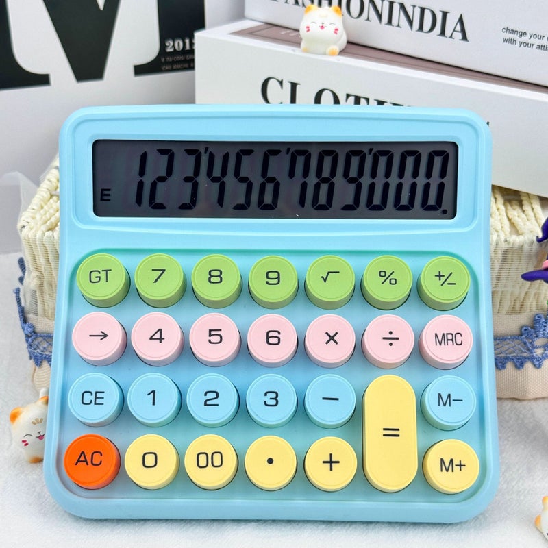 Voice Calculator High Color Value Gradient Portable Computer 12-Bit Large Screen For Office Examination - Image 1