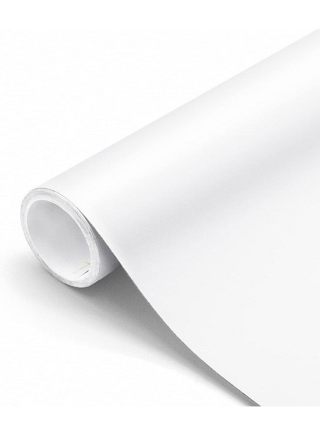 ويسدم ملصقات حائط WISDOM من الفينيل الأبيض النقي لتجديد الأثاث، ملصقات مقاومة للماء لظهر المطبخ، لفات ديكور المنزل (2 قدم × 25 قدم، أبيض غير لامع) - Image 1