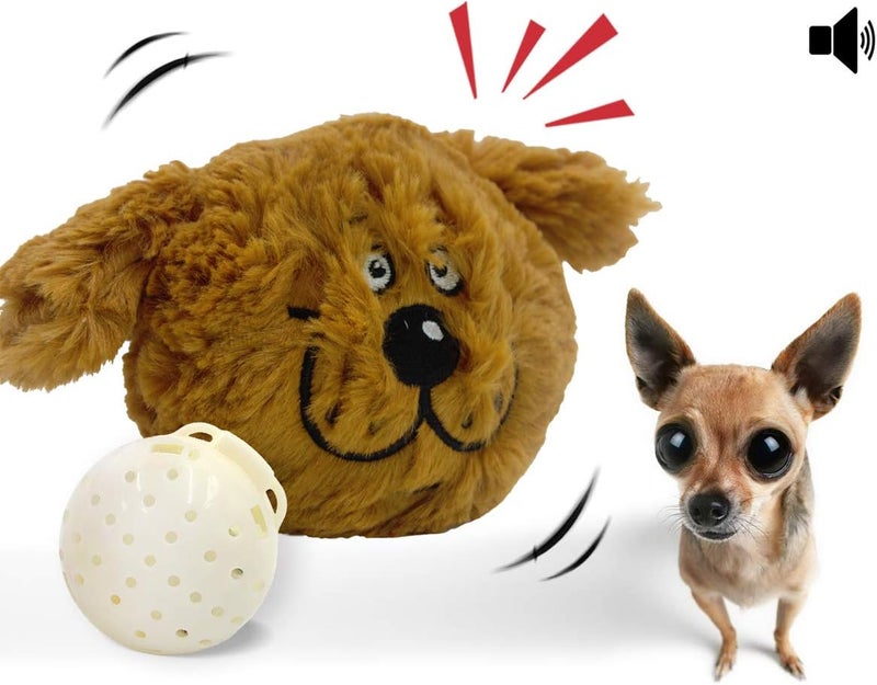 YOOGAO Interactive Plush Electric Dog Toy - Vibrating and Squeaky, Battery Operated - Image 1
