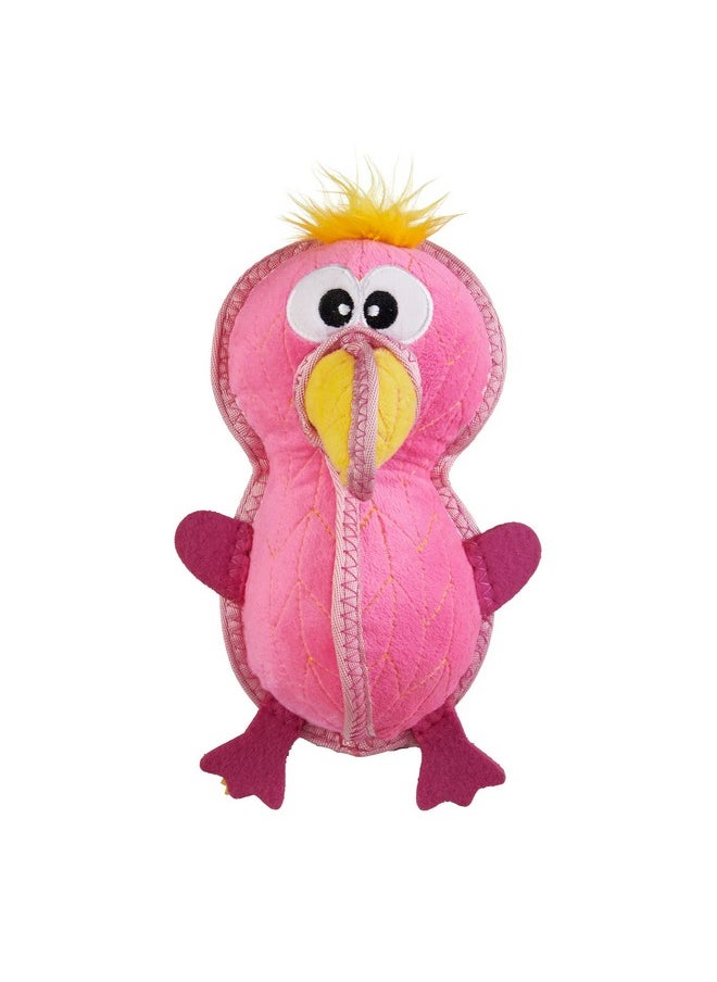 اوتورد هاوند لعبة الكلاب Outward Hound Xtreme Seamz Flamingo Squeaky المتينة  - Image 1