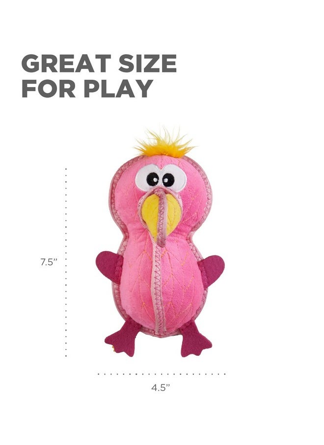 اوتورد هاوند لعبة الكلاب Outward Hound Xtreme Seamz Flamingo Squeaky المتينة  - Image 5