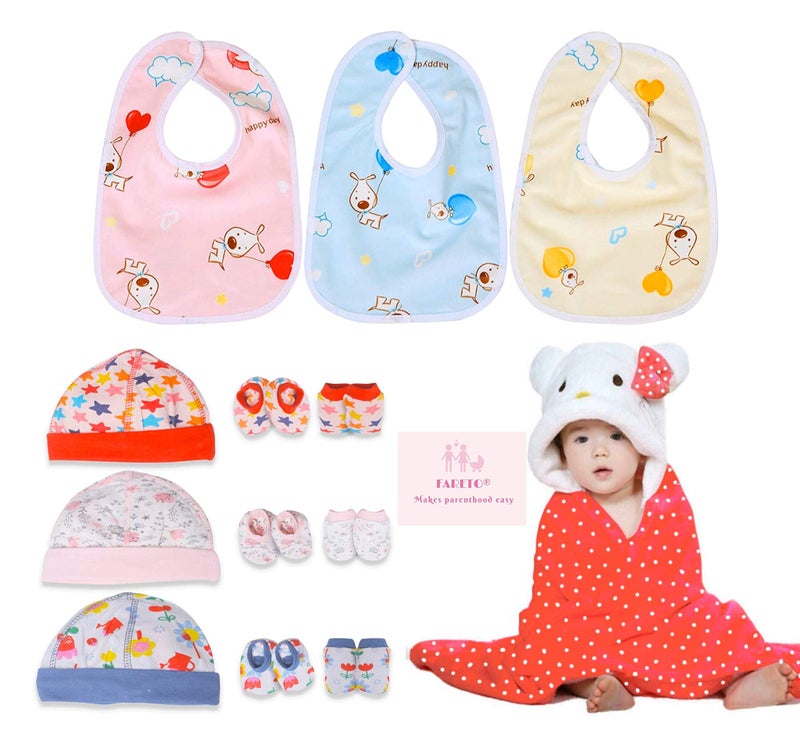 Fareto Newborn Baby Essential Items in One Pack (Total Items: 10)(0-6 Months) - Image 1