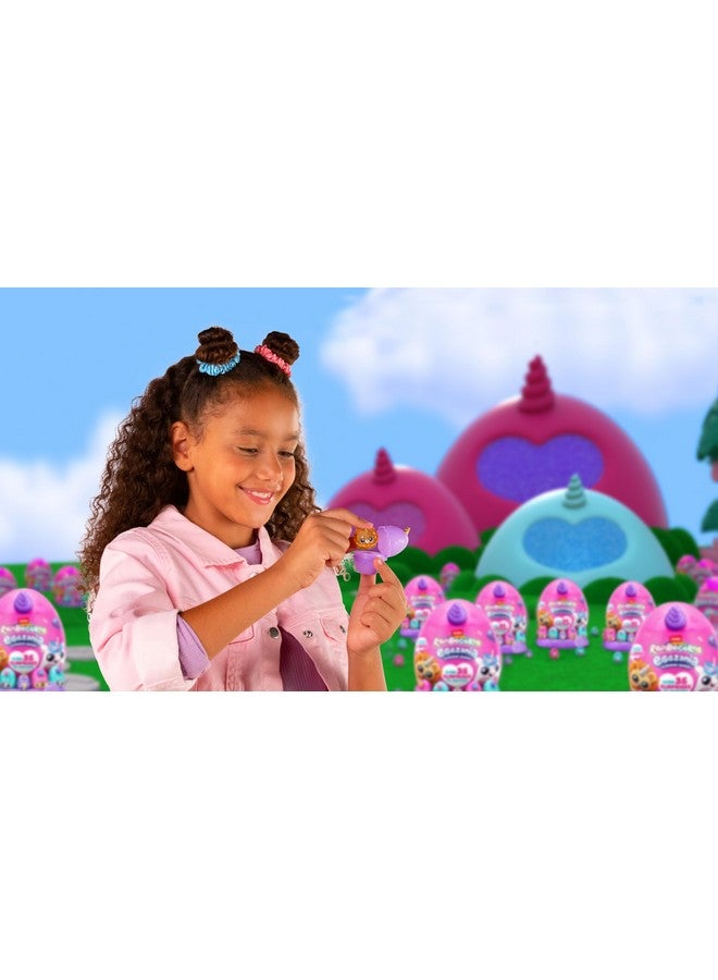 راينبوكورنز مجموعة رينبوكورنز إيجزانيا سربرايز مانيا، السلسلة 1 (قطة صغيرة) من زورو، حيوان محشو قابل للتجميع، 5 بيضات صغيرة، ملصقات، مجوهرات اصنعها بنفسك، سلايم، للبنات من سن 3 سنوات فما فوق، للأطفال - Image 5