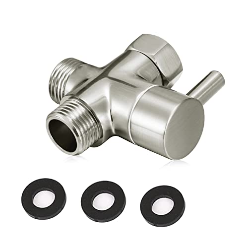 Sneatup Solid Brass 3-way G1/2 Shower Diverter (Brushed Nickel) - Image 5