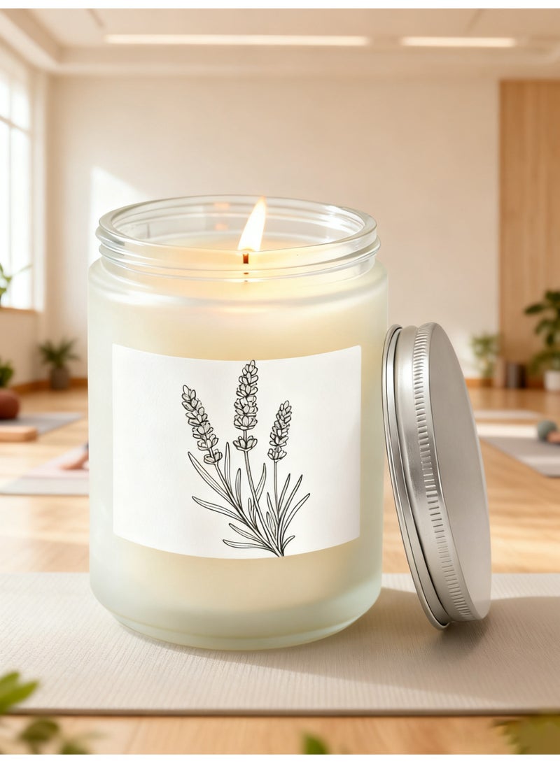 شموع معطرة برائحة اللافندر، 70 أونصة، تدوم 50 ساعة، مجموعة شموع للعلاج بالروائح، مجموعة هدايا شموع للنساء، مثالية لهدايا عيد الميلاد - Image 1