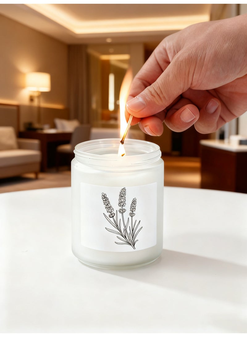 شموع معطرة برائحة اللافندر، 70 أونصة، تدوم 50 ساعة، مجموعة شموع للعلاج بالروائح، مجموعة هدايا شموع للنساء، مثالية لهدايا عيد الميلاد - Image 5
