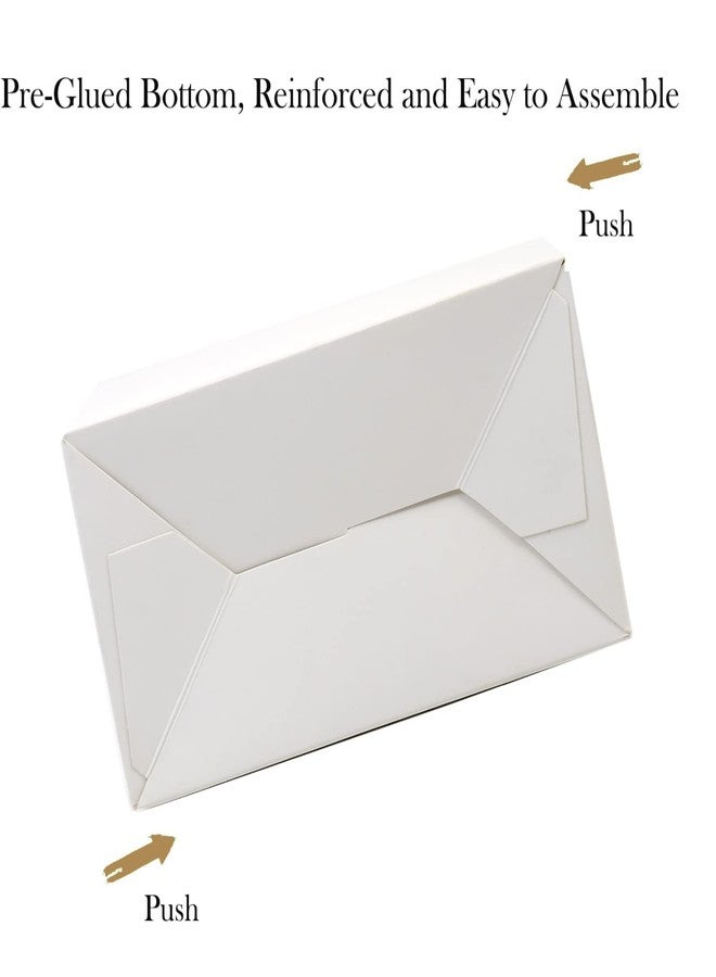 Oletx 30-Pack White Party Favor Treat Boxes, Goodie Gable Paper Gift Boxes with Handles. Perfect for Wedding, Birthday, Graduation, Babyshower. - Image 5