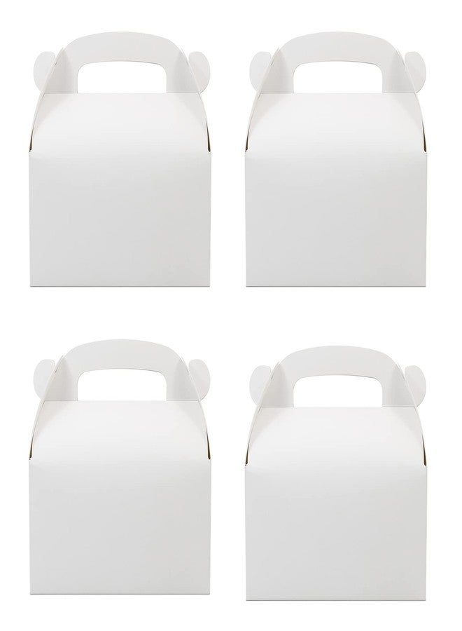 Oletx 30-Pack White Party Favor Treat Boxes, Goodie Gable Paper Gift Boxes with Handles. Perfect for Wedding, Birthday, Graduation, Babyshower. - Image 1