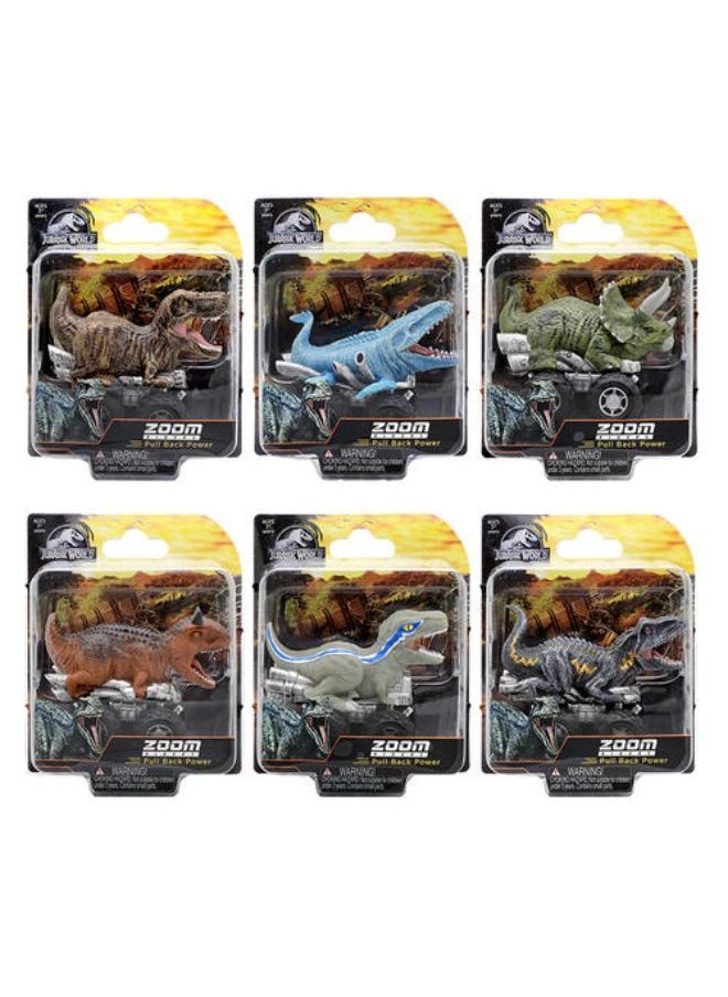 JURASSIC WORLD - HM JURASSIC ZOOM RIDERS -1 PC ASSORTED - Image 1