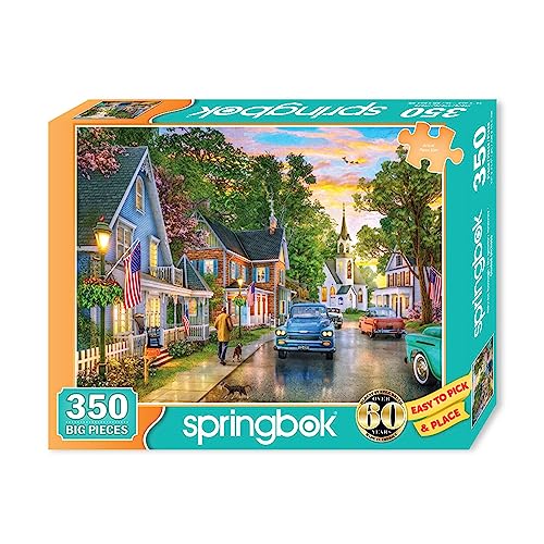 Springboks 350 Piece Jigsaw Puzzle Blissful Borough Made in USA - Image 5