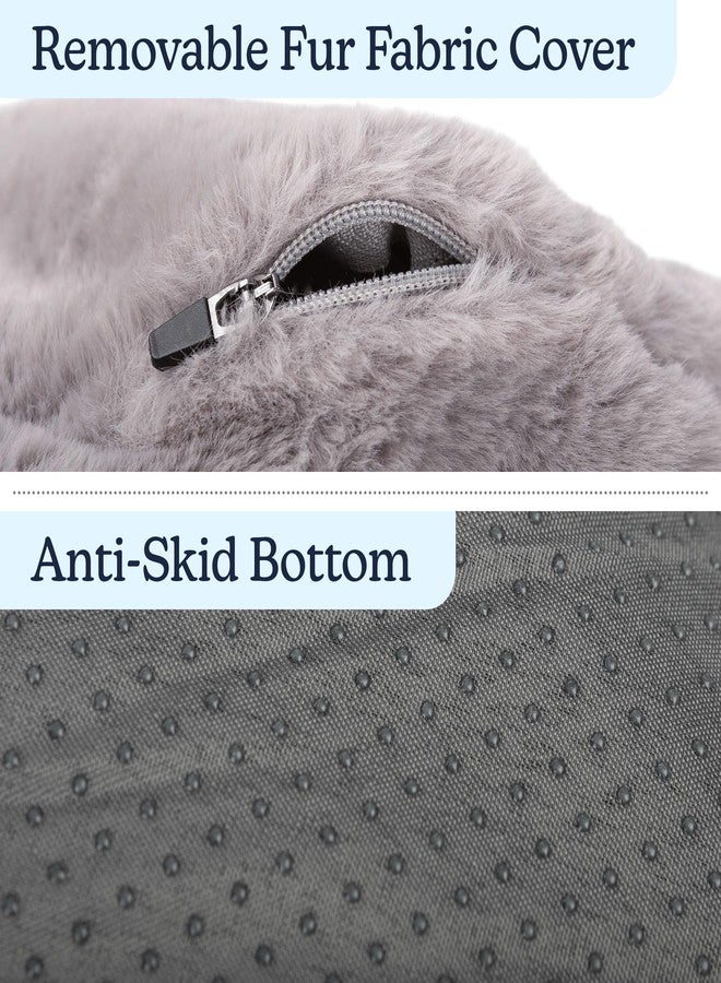 PETMAKER Dog Bed - Donut Pet Bed for Small Dogs - Dog Bed with Removable Washable Cover and Anti-Slip Bottom - Puppy Essentials (Gray) - Image 5