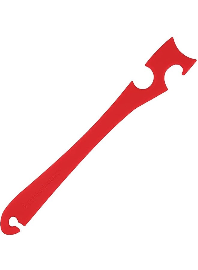 أداة دفع وسحب رافعة فرن السيليكون ذات مقبض أطول، أداة سحب الرف لأفران تحميص مقلاة الهواء والأفرن، عصا مع أداة الخطاف لأدوات المطبخ الصغيرة، أدوات المطبخ الباردة - Image 1