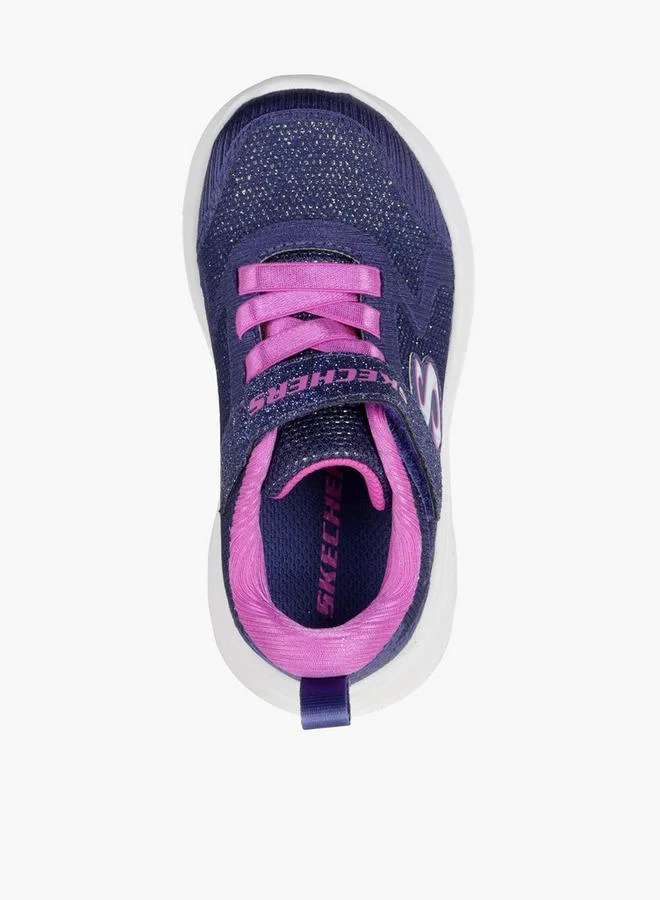 SKECHERS Girls Wave 92 Hook & Loop Sneakers