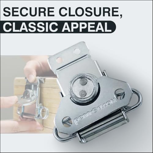 Penn Elcom Medium Butterfly Surface Latch | Spring Loaded Steel Flight Case Catch with PennBrite Finish | Durable Hardware for Road Cases & Racks (L0915Z) - Image 3