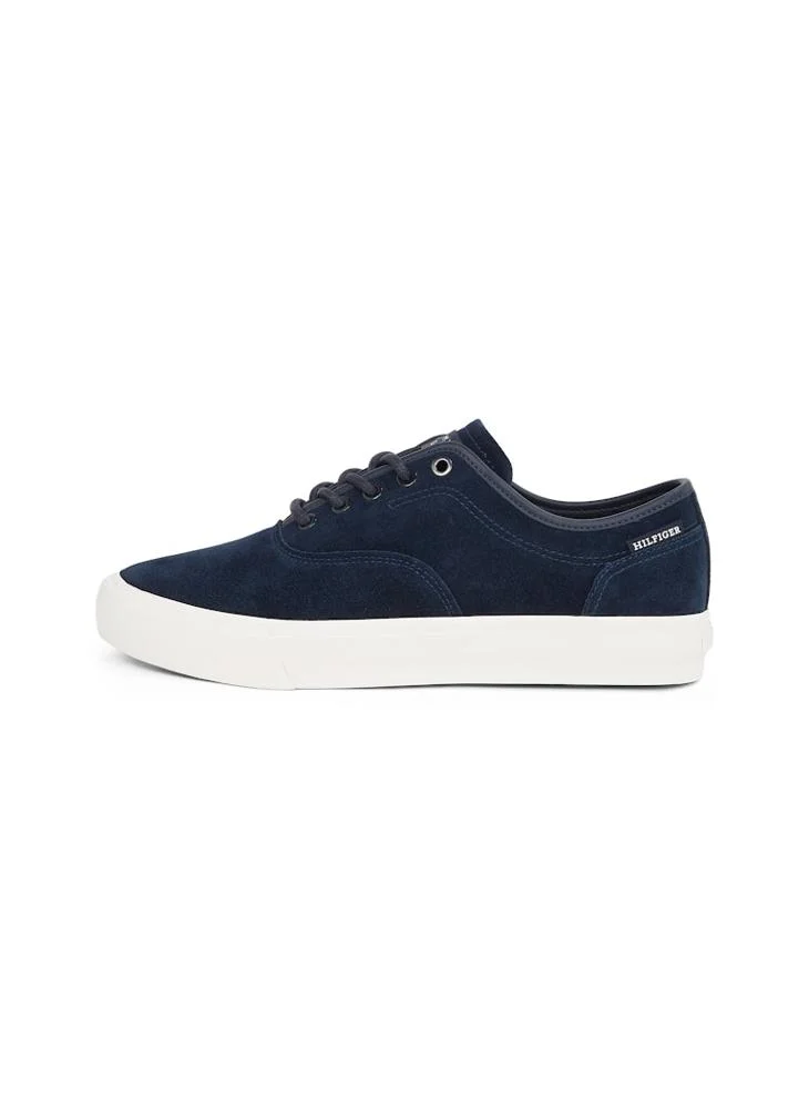 تومي هيلفيغر HIGH VULCANISED LOW OXFORD SUEDE TRAINERS