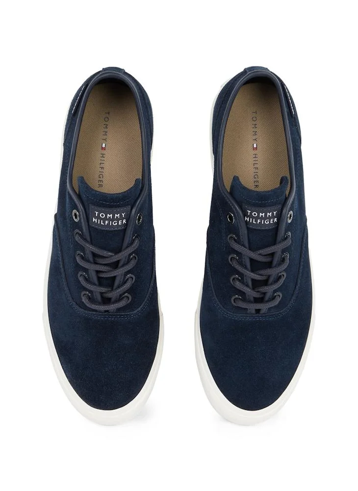 TOMMY HILFIGER HIGH VULCANISED LOW OXFORD SUEDE TRAINERS