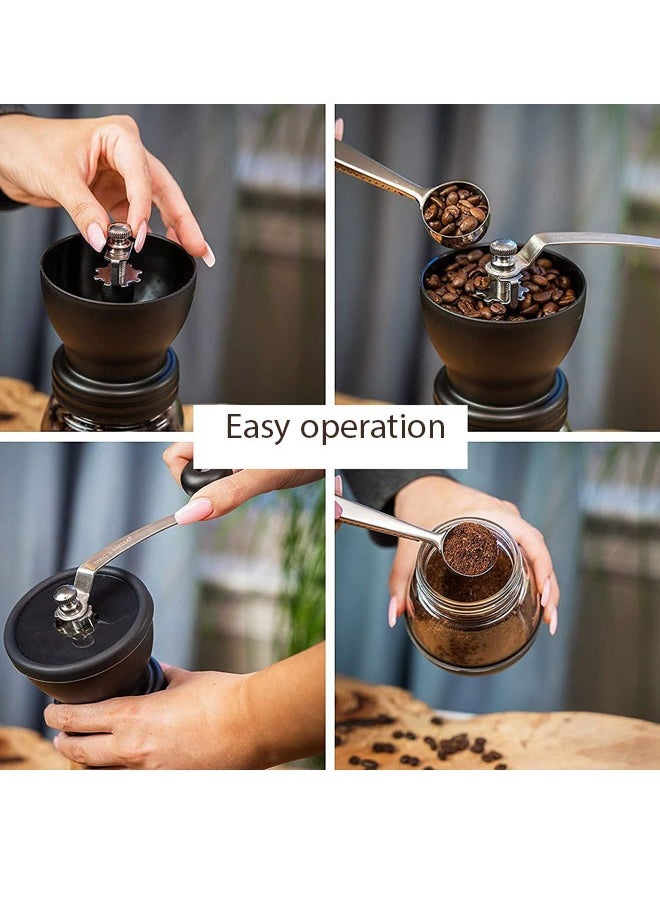 Bolivia's Stainless Steel Manual Coffee Grinder, Adjustable Ceramic Grinder, Portable and Easy to Use, Suitable for Espresso, Turkish Coffee and Arabic Coffee, Camping and Home Use, Free Coffee Brush  - Image 3