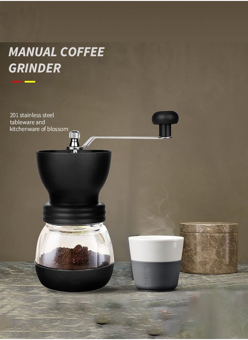 Bolivia's Stainless Steel Manual Coffee Grinder, Adjustable Ceramic Grinder, Portable and Easy to Use, Suitable for Espresso, Turkish Coffee and Arabic Coffee, Camping and Home Use, Free Coffee Brush  - Image 5