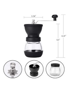Bolivia's Stainless Steel Manual Coffee Grinder, Adjustable Ceramic Grinder, Portable and Easy to Use, Suitable for Espresso, Turkish Coffee and Arabic Coffee, Camping and Home Use, Free Coffee Brush  - Image 4