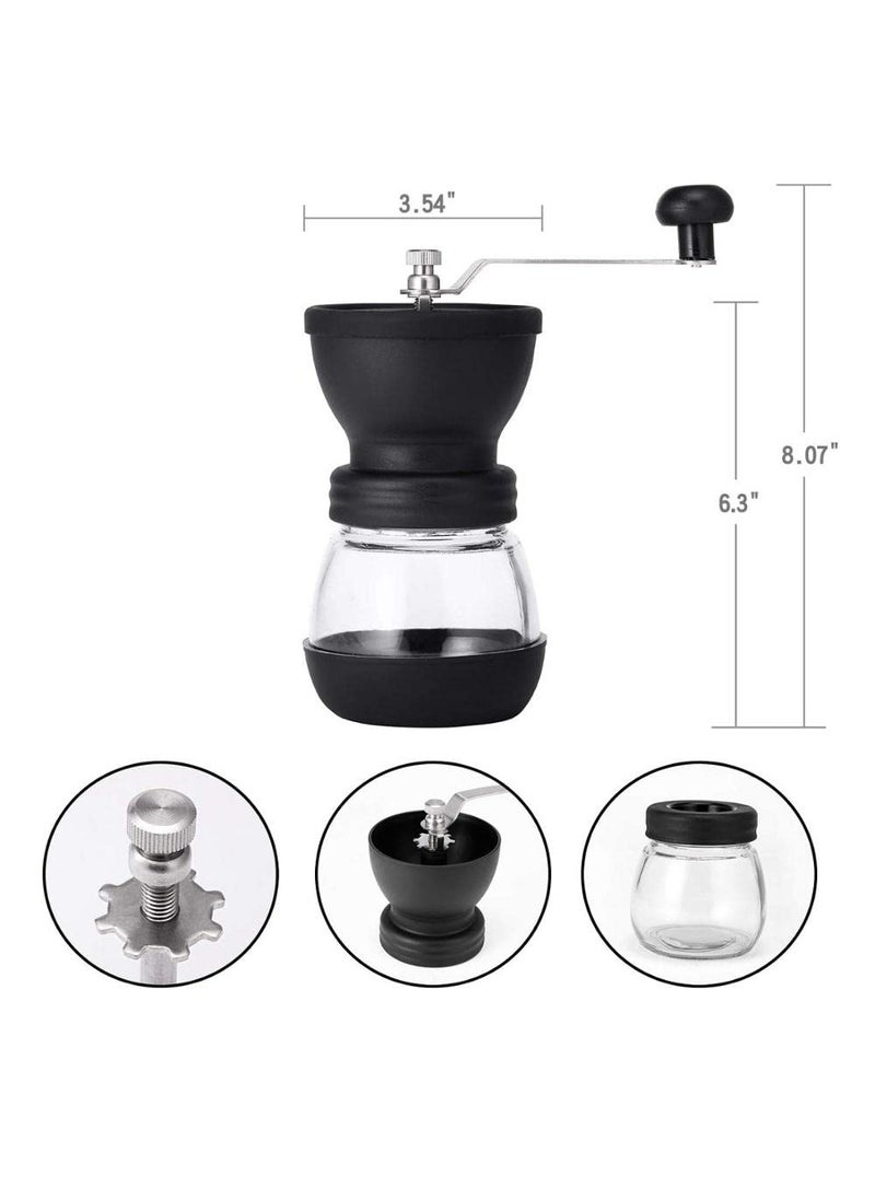 Bolivia's Stainless Steel Manual Coffee Grinder, Adjustable Ceramic Grinder, Portable and Easy to Use, Suitable for Espresso, Turkish Coffee and Arabic Coffee, Camping and Home Use, Free Coffee Brush  - Image 4