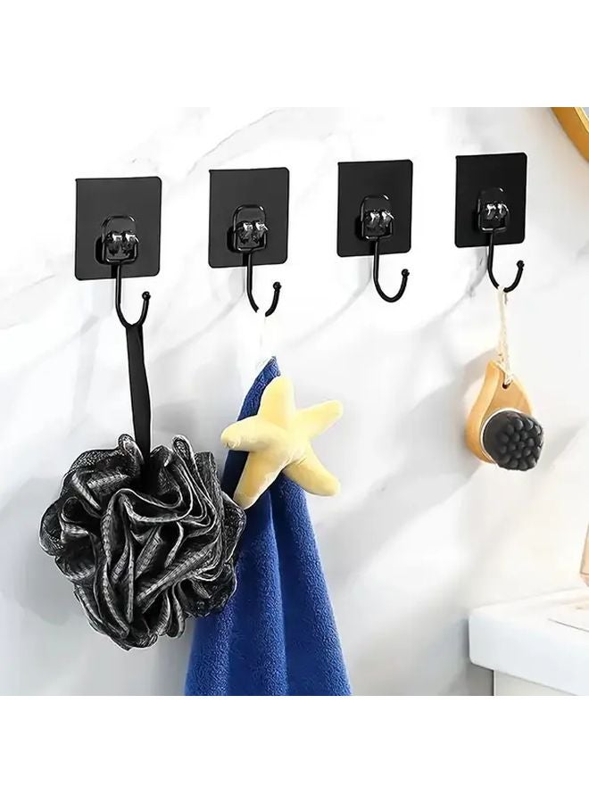5pcs Large Heavy Duty Self Adhesive Hooks Multi Functional Waterproof For Bathroom Kitchen - Image 5