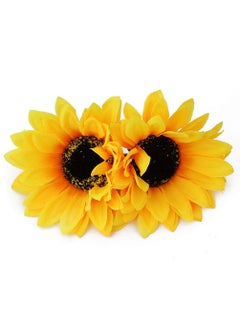 10 Pcs 4 Hair Clips Artificial Sunflower Alligator Hair Clip Hairpin Holiday Beach Hair Barrette Headpiece Hair Accessories for Women and Girls