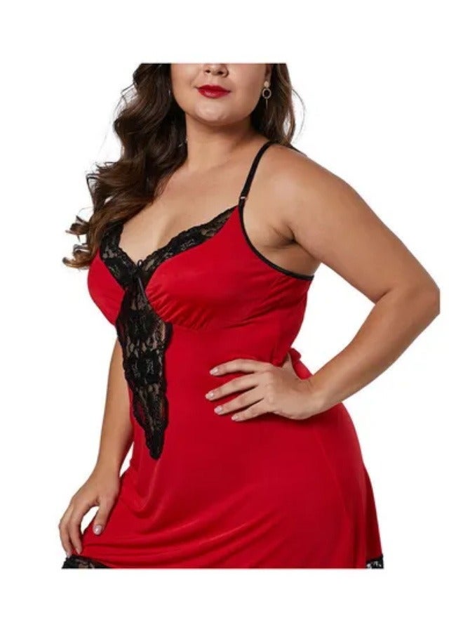 Slip Mesh Floral Lace Babydoll  - Image 2