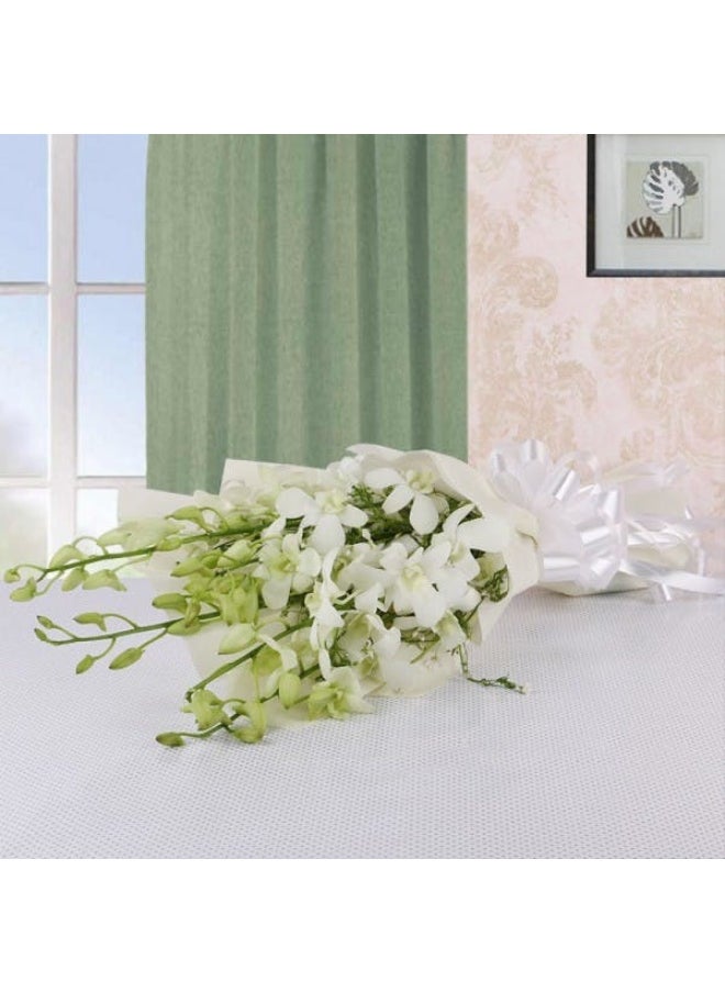 Buy Any Flowers - Bouquet Of White Orchids - Image 1