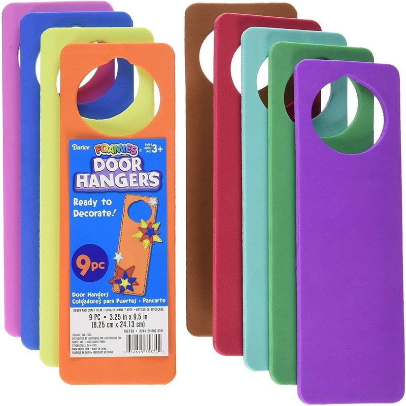 Darice Assorted Foamies Door Hangers Colors 9 Pieces - Image 3