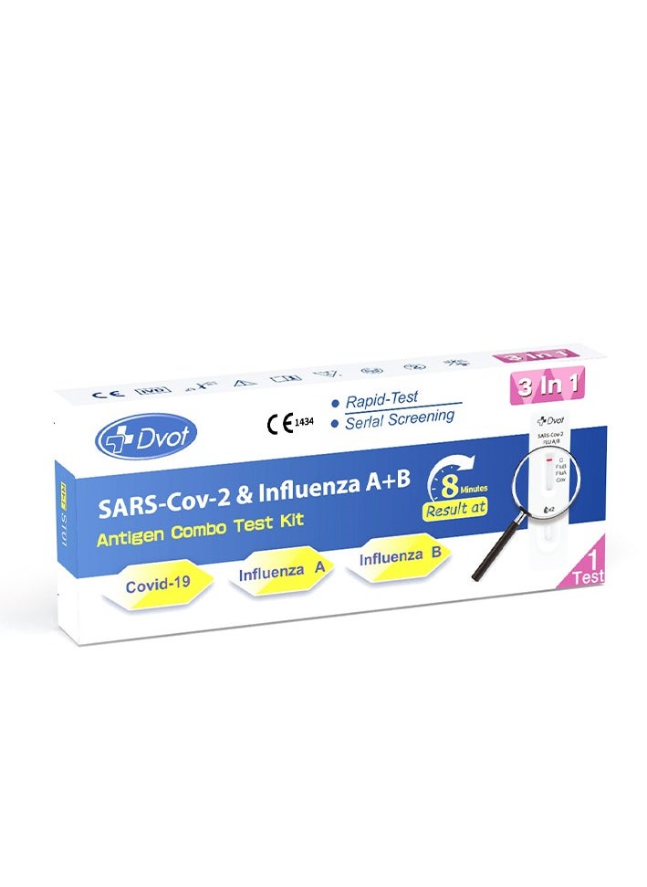 Dvot - Respiratory Pathogen Joint Test Kit - Rapid Test of Antigens of New Coronavirus A and B Virus, Accurate Home Screening - Image 1