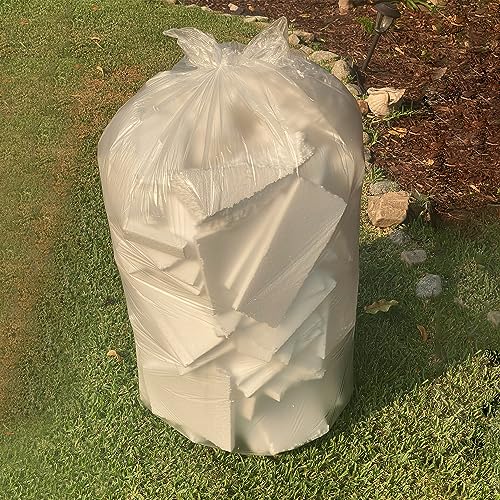 TYPLASTICS 33 Gallon Clear Trash Can Liners - 33" x 40" - High Density Garbage Bags - Case of 500 - Multipurpose for Office, Outdoor, Recycling, Industrial and Commercial - Image 5