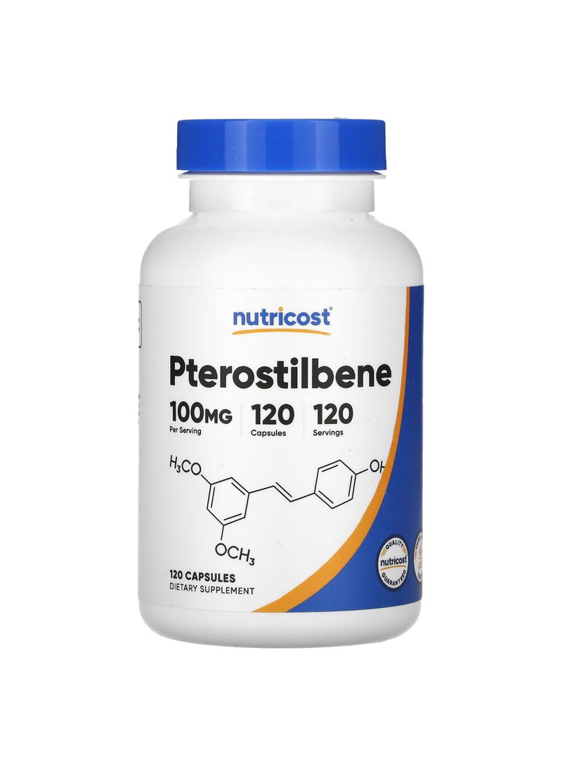 Pterostilbene, 100 mg, 120 Capsules