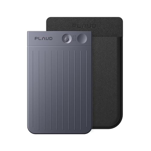 Plaud Note AI Voice Recorder Device/Dictaphone w/Case App Control AI Transcribe & Summarize Support 112 Languages 64GB Digital Audio Recorder Note Taker for Lectures Meetings Calls, Black - Image 1