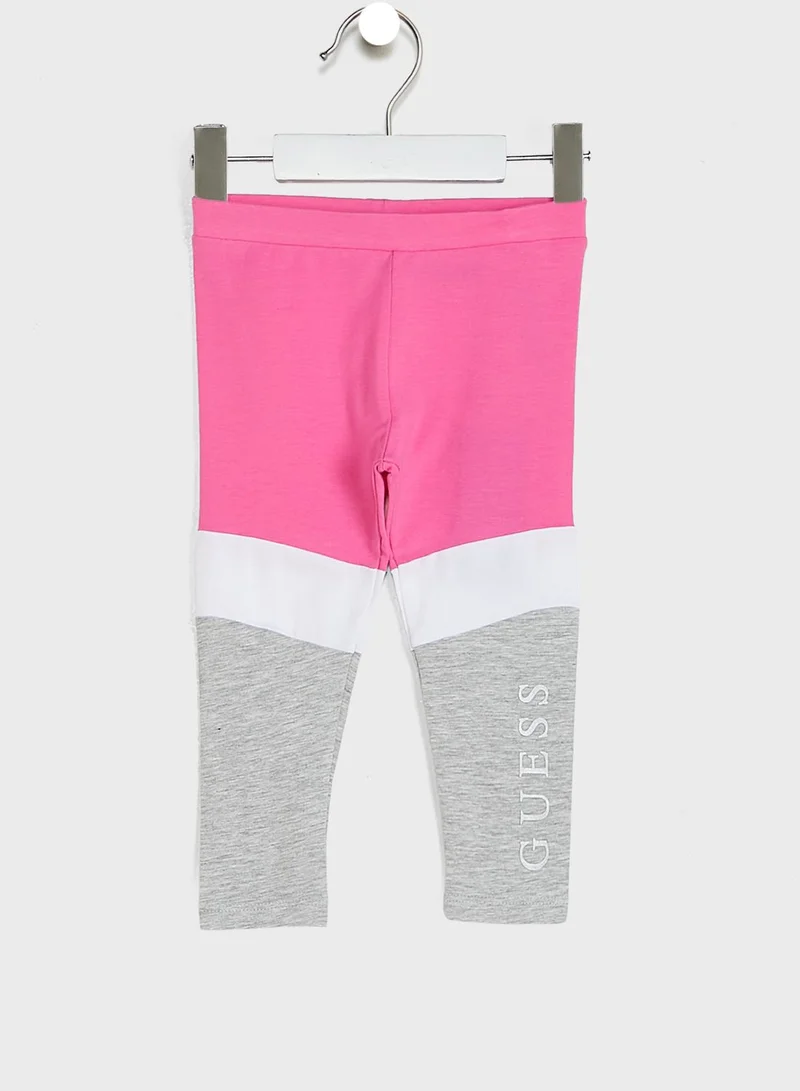GUESS Kids Color Block Logo Leggings