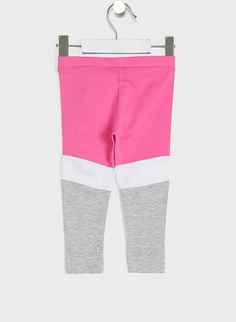GUESS Kids Color Block Logo Leggings