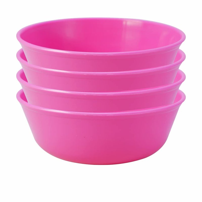 Wonder Plastic Sigma 300 Microwave Safe Multipurpose Mixing Bowls, Set of 4 pc Bowl 300 ml (Pink) - Image 1
